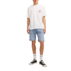 Light Blue Cotton Bermuda Shorts