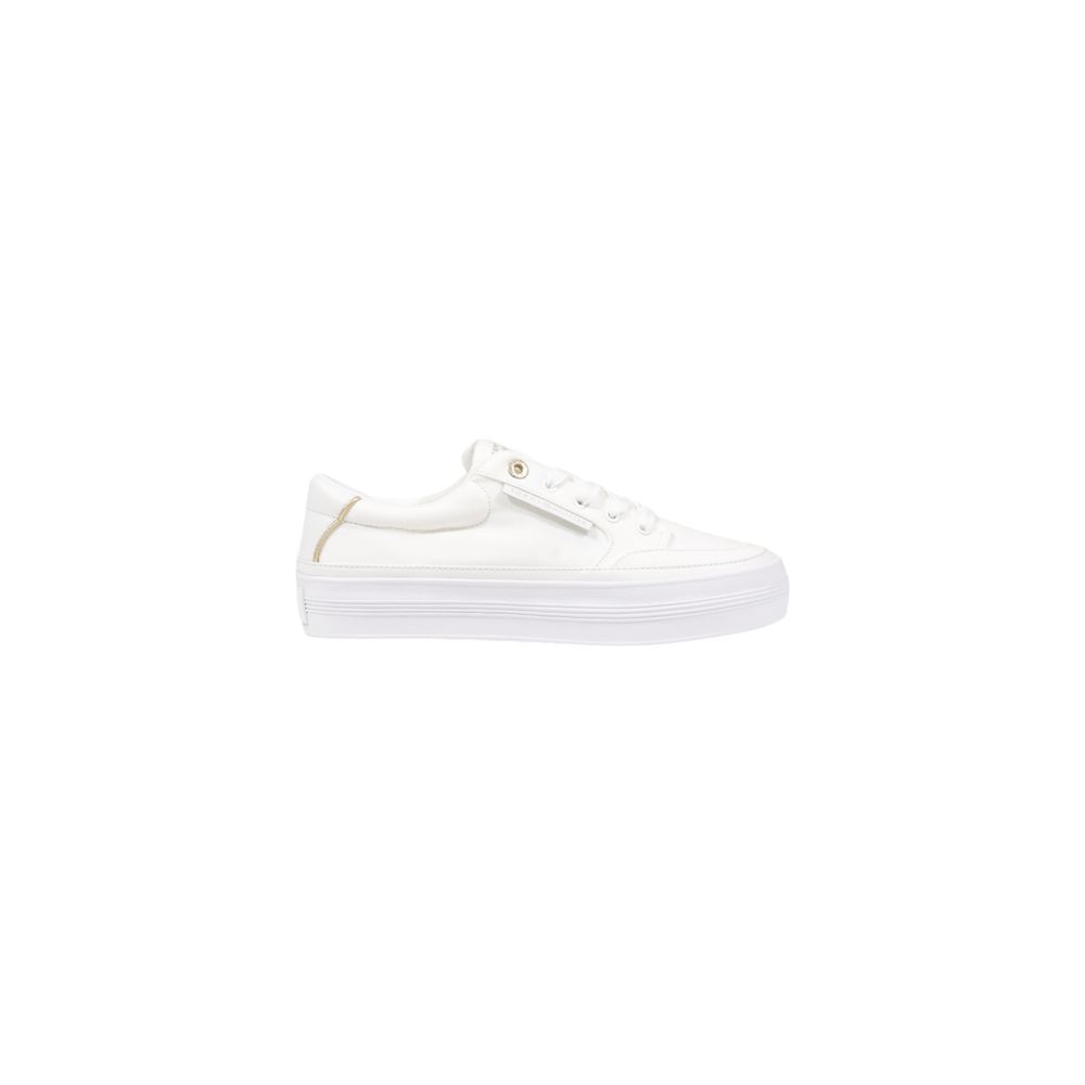 Cream Recycled Cotton Low Top Sneakers