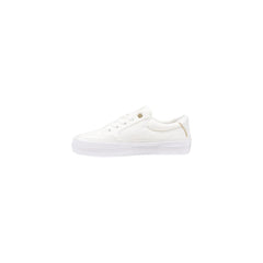 Cream Recycled Cotton Low Top Sneakers