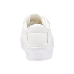 Cream Recycled Cotton Low Top Sneakers