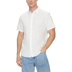 White Organic Cotton Shortsleeve Shirt