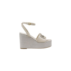 Cream Synthetic High Heel