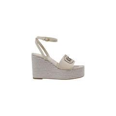 Cream Synthetic High Heel