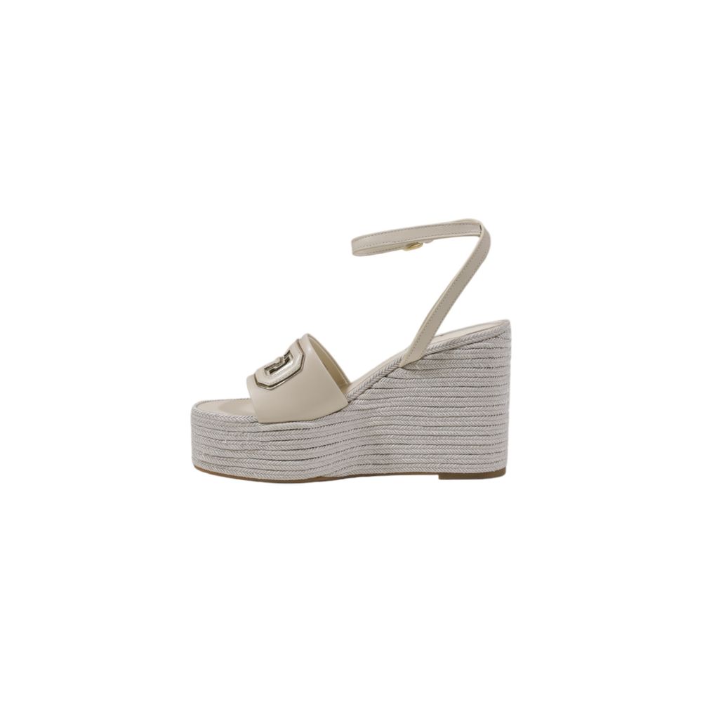 Cream Synthetic High Heel