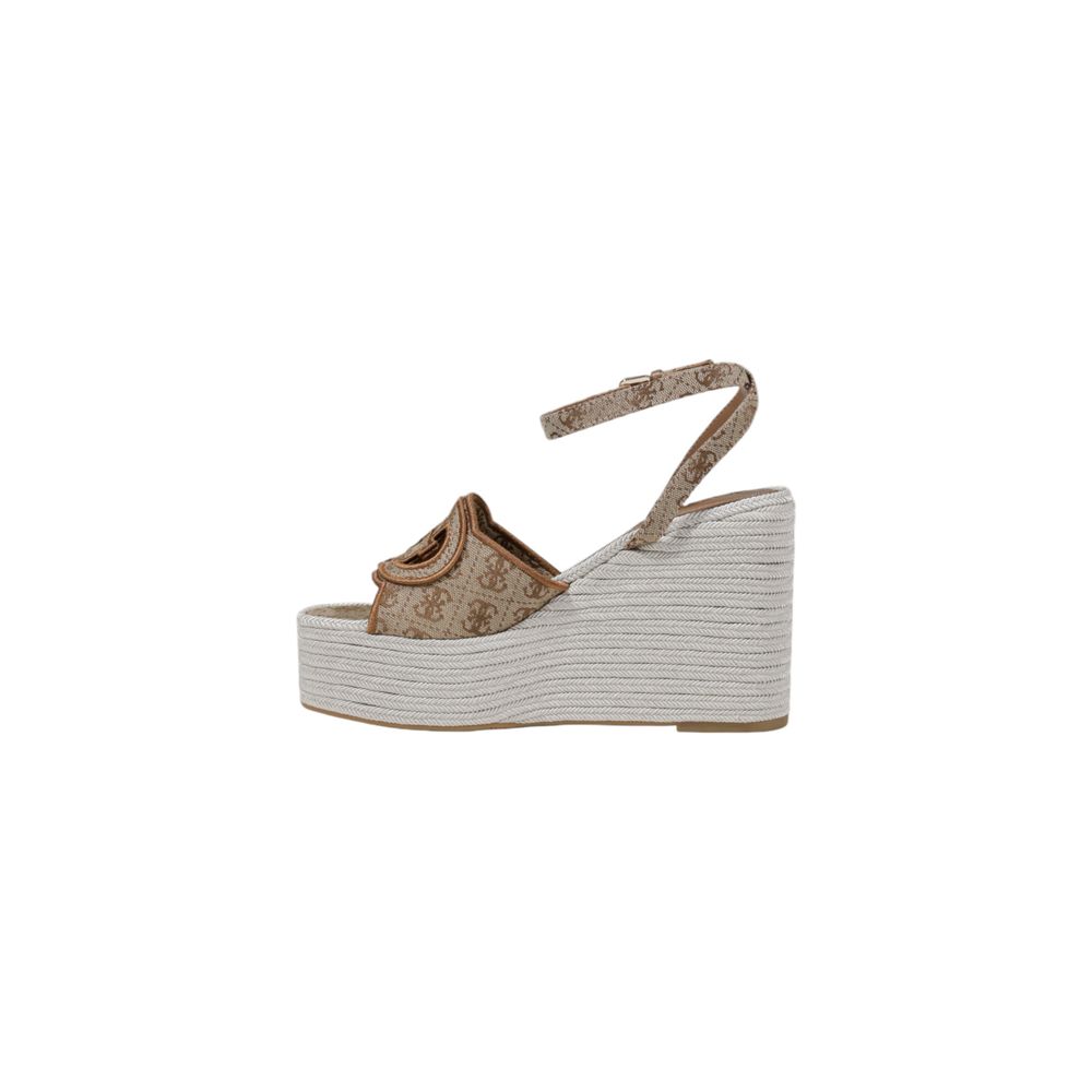 Beige Polyester High Heel