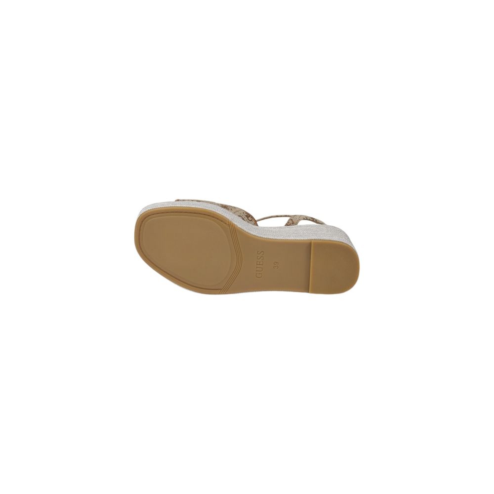 Beige Polyester High Heel