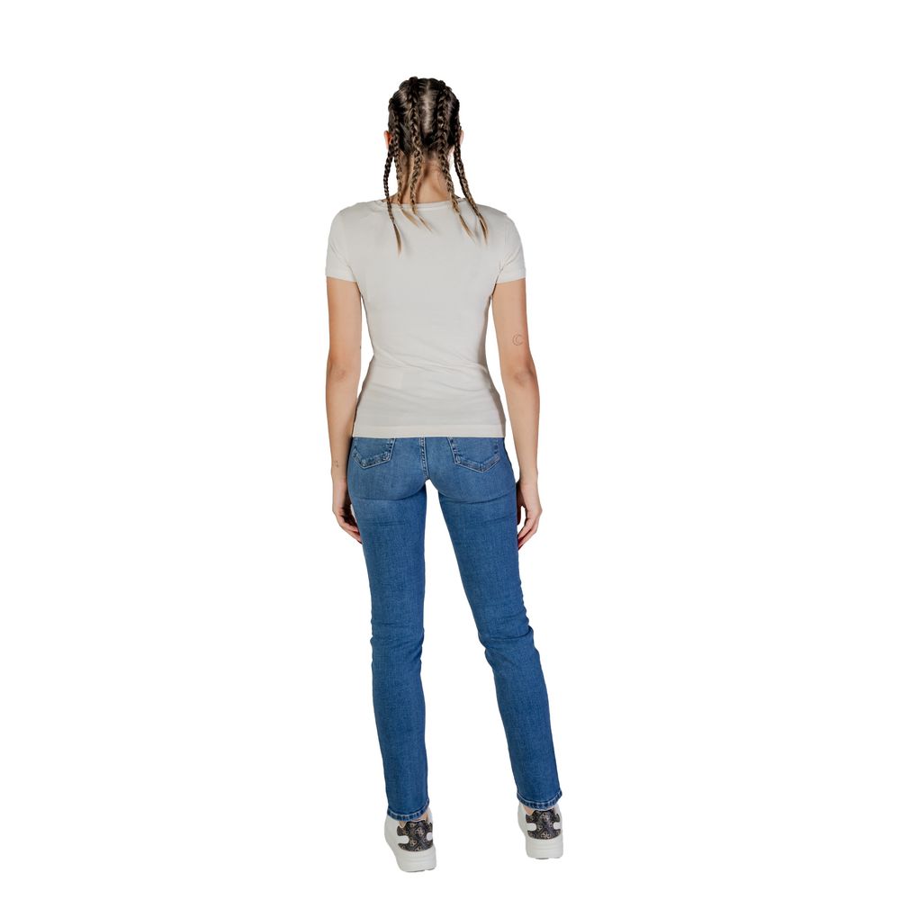 Cream Cotton T-Shirt