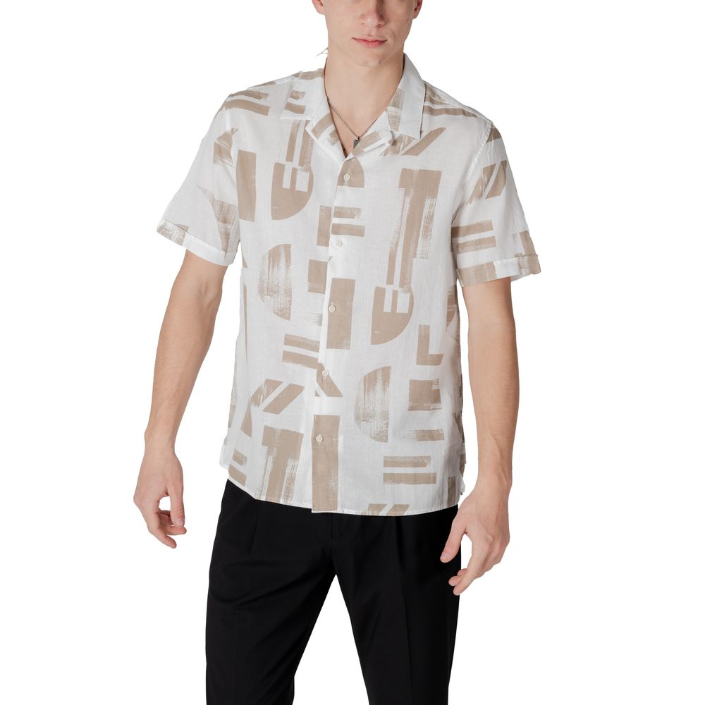 Beige Cotton Shortsleeve