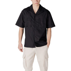 Black Lyocell Shortsleeve Shirt