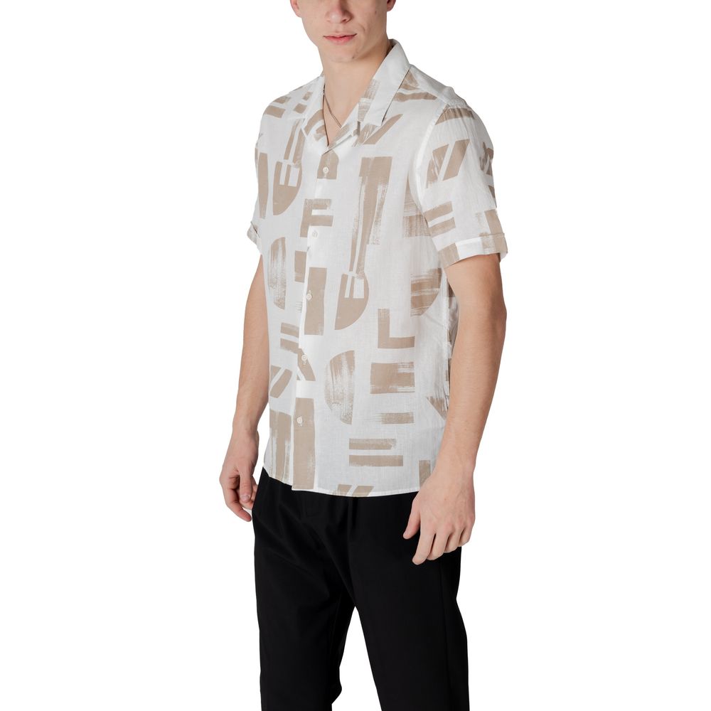 Beige Cotton Shortsleeve