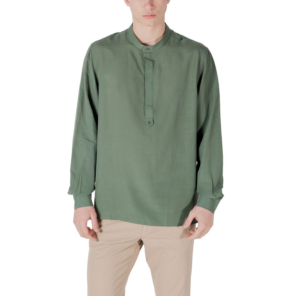 Bicolor Lyocell Shirt