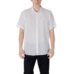 White Lyocell Shortsleeve Shirt