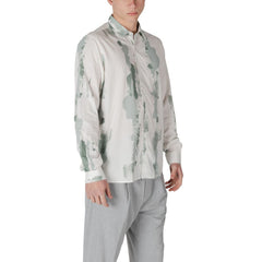 Bicolor Viscose Pattern Shirt