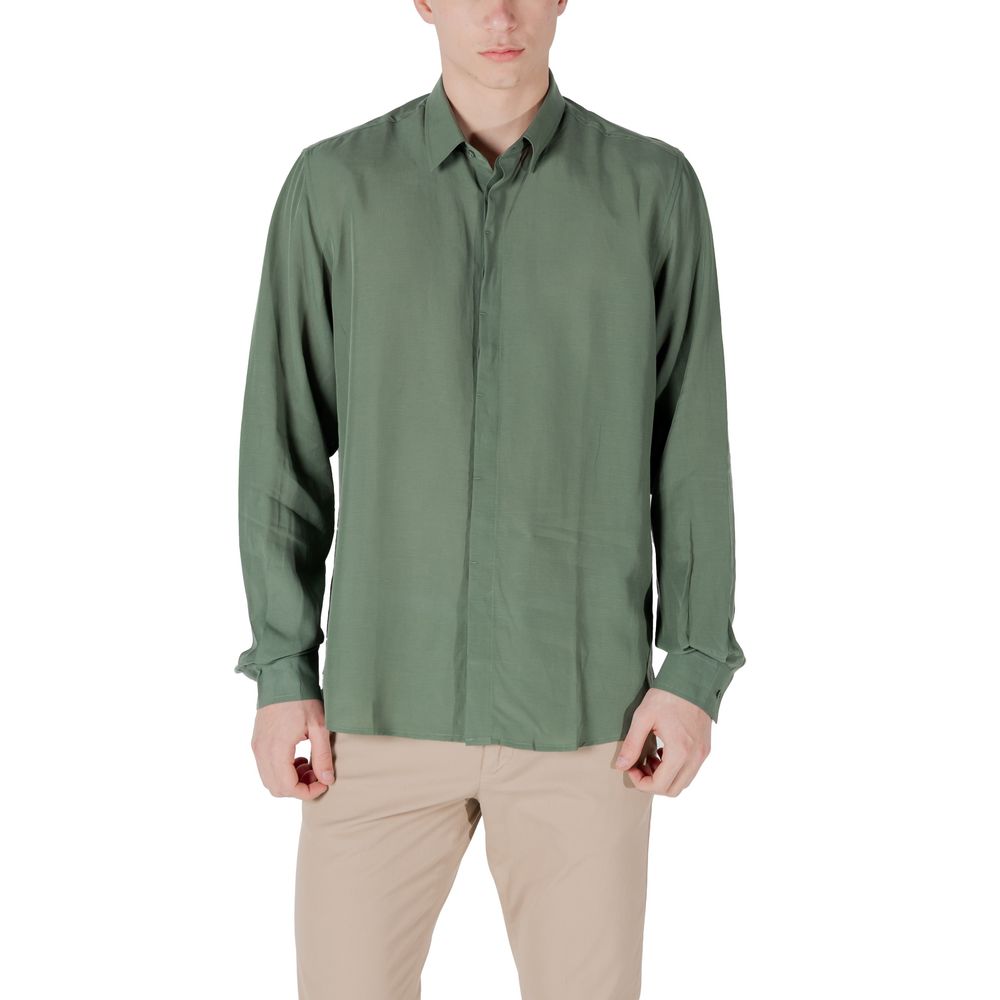 Bicolor Lyocell Dress Shirt