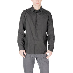 Black Cotton Dress Shirt