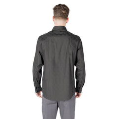 Black Cotton Dress Shirt