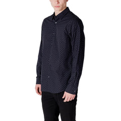 Blue Cotton Pattern Shirt