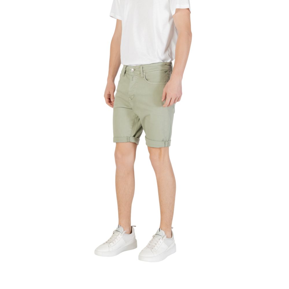 Green Cotton Bermuda