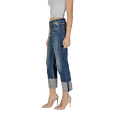 Blue Cotton Bootcut Jean