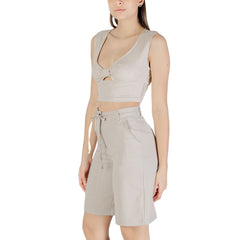 Beige Viscose Top