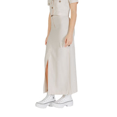 Bicolor Viscose Skirt