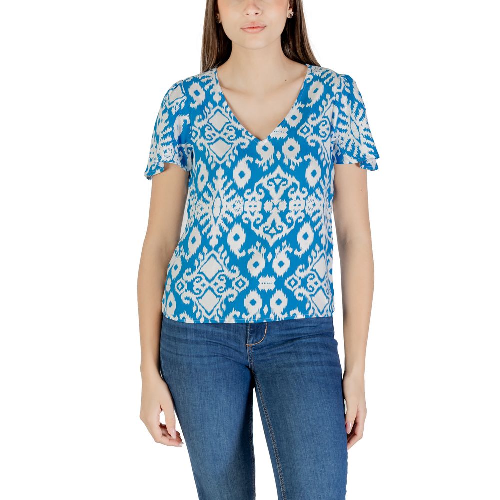 Blue Viscose Blouse