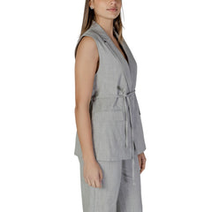 Gray Recycled Polyester Waistcoat