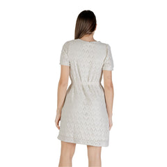 Beige Recycled Polyester Short