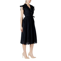 Black Cotton Midi