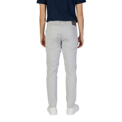 Gray Cotton Skinny Pants