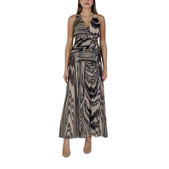 Beige Polyester Long