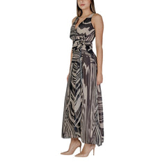 Beige Polyester Long