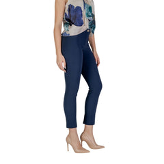 Blue Polyester Pant