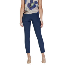 Blue Polyester Pant