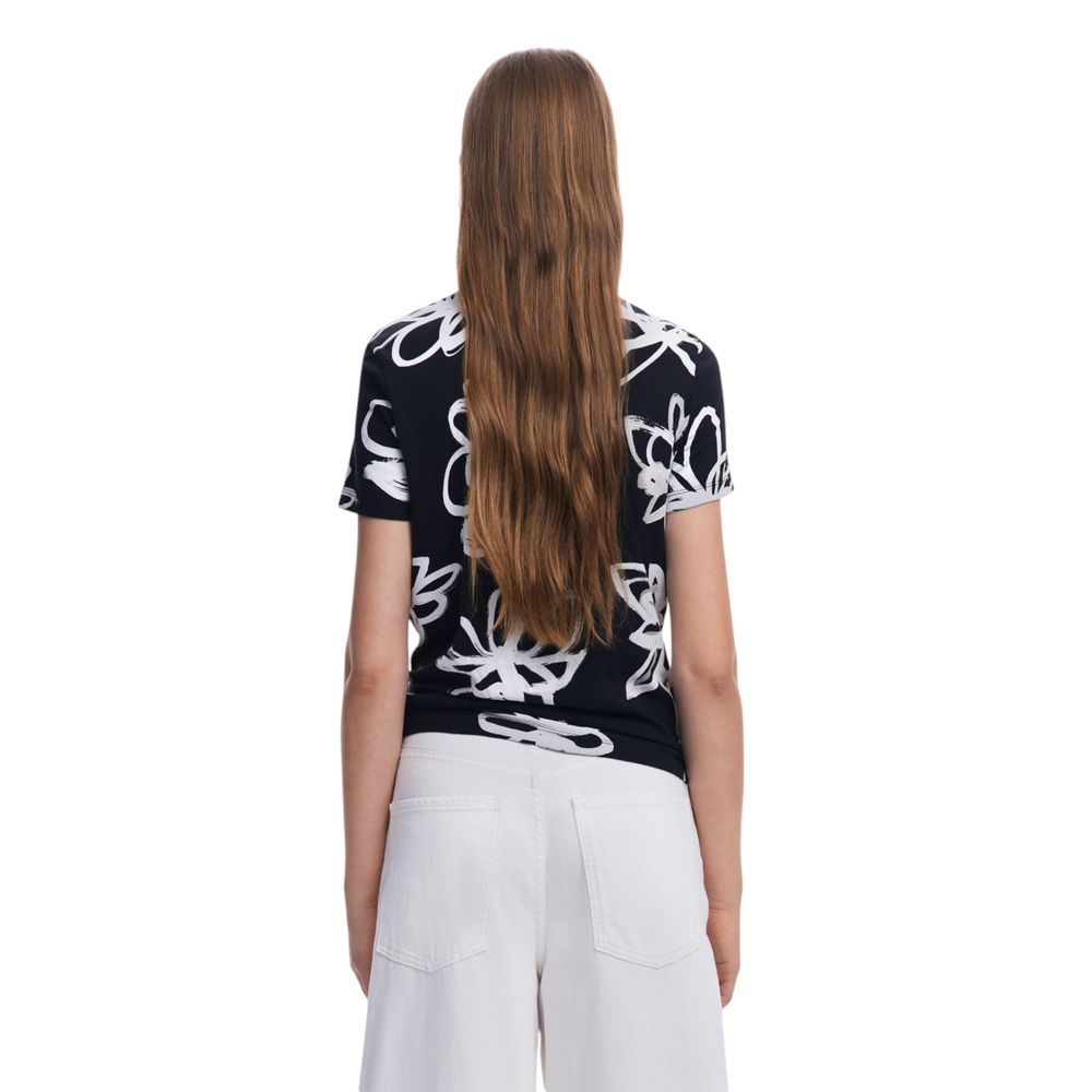 Black Cotton T-Shirt