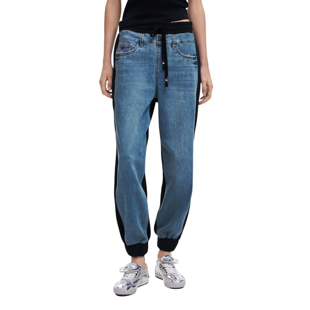 Black Cotton Mom Jean