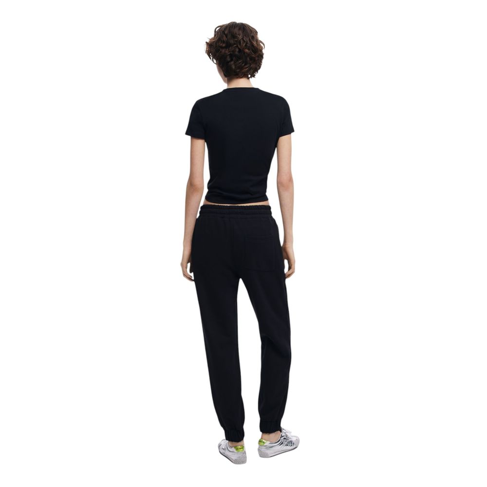 Black Cotton Mom Jean