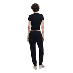 Black Cotton Mom Jean