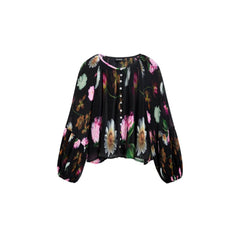 Black Polyester Blouse