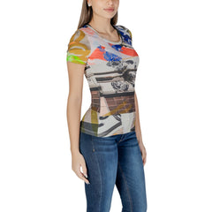 Beige Viscose T-Shirt