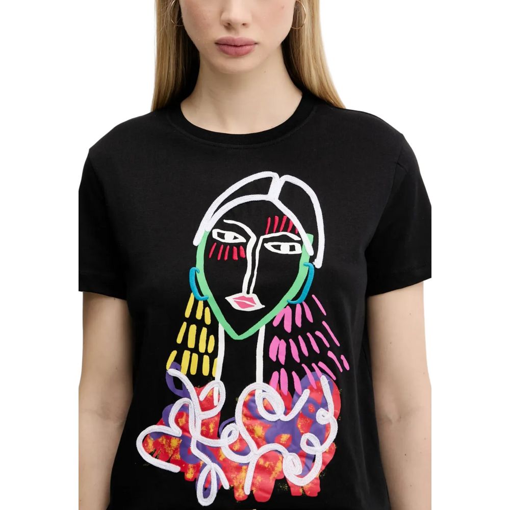 Black Cotton T-Shirt