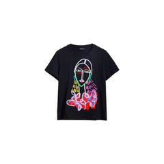 Black Cotton T-Shirt