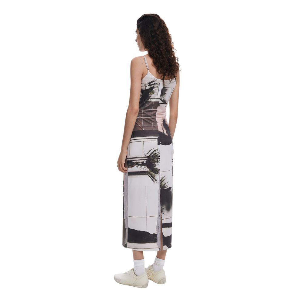 Beige Polyester Long