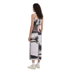 Beige Polyester Long