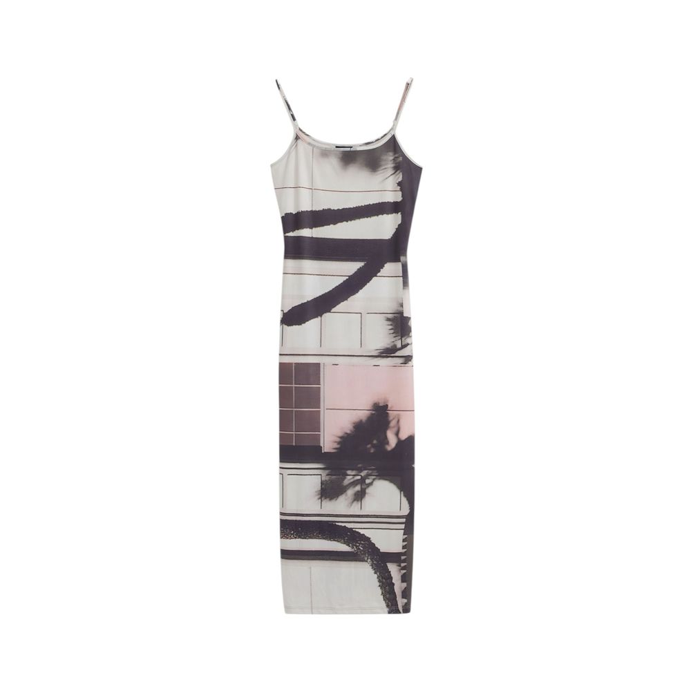 Beige Polyester Long