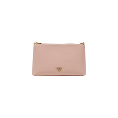 Pink Leather Clutch Bag