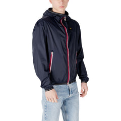 Blue Polyamide Jackets &amp; Coat