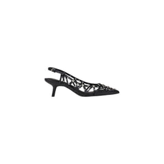 Black Leather High Heel