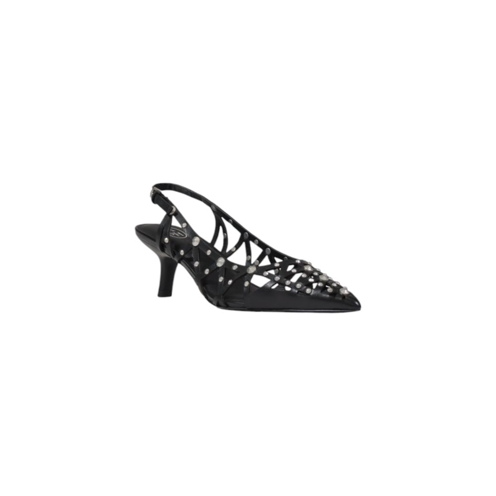 Black Leather High Heel