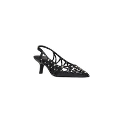 Black Leather High Heel
